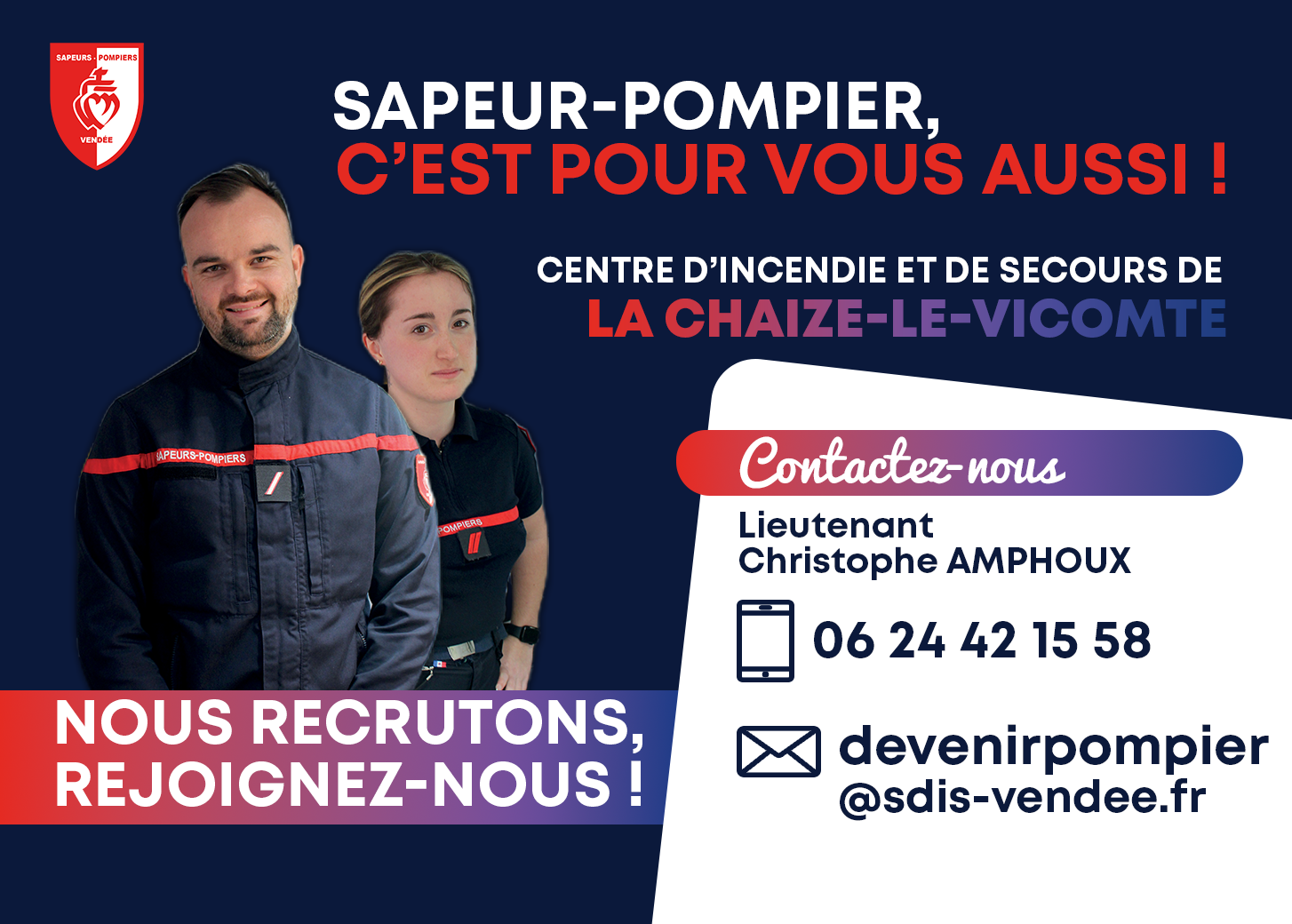 Affiche de la campagne de recrutement