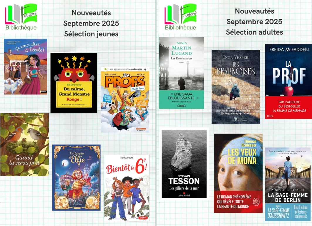 Sélection des nouveautés de septembre