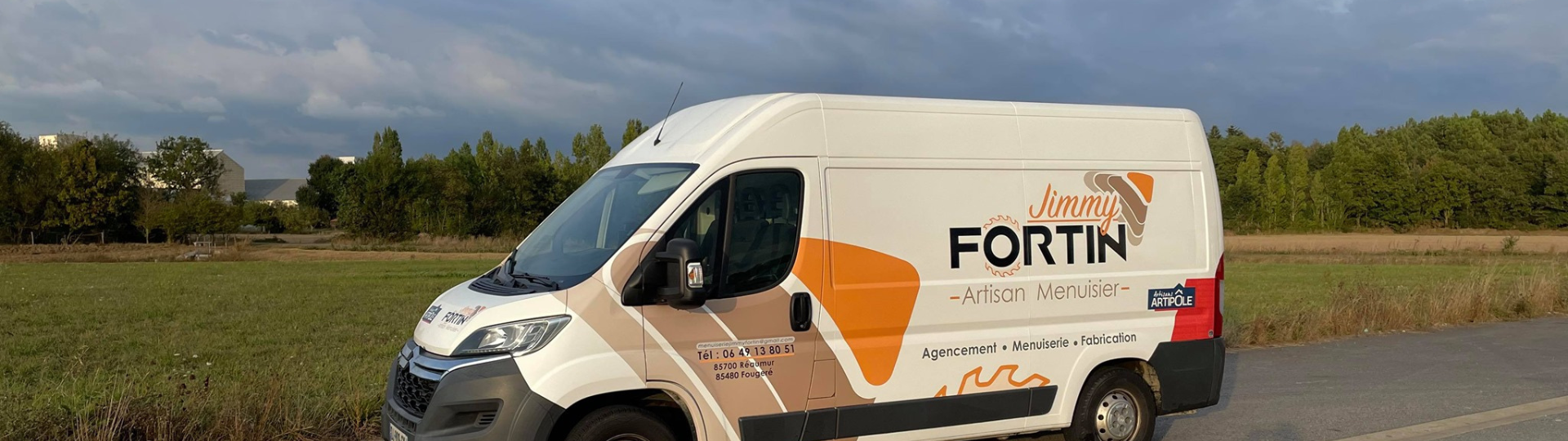 Le fourgon de Jimmy Fortin