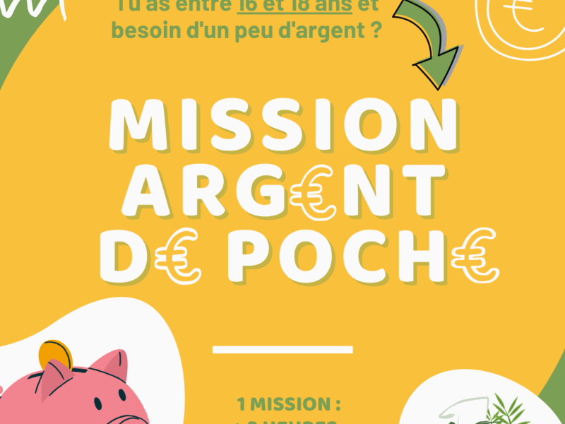 Nouvelle mission "Argent de Poche"